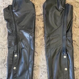Black Leather Chaps